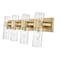 Z-Lite Lawson 4 Light Vanity, Rubbed Brass & Clear 343-4V-RB - alternate 8